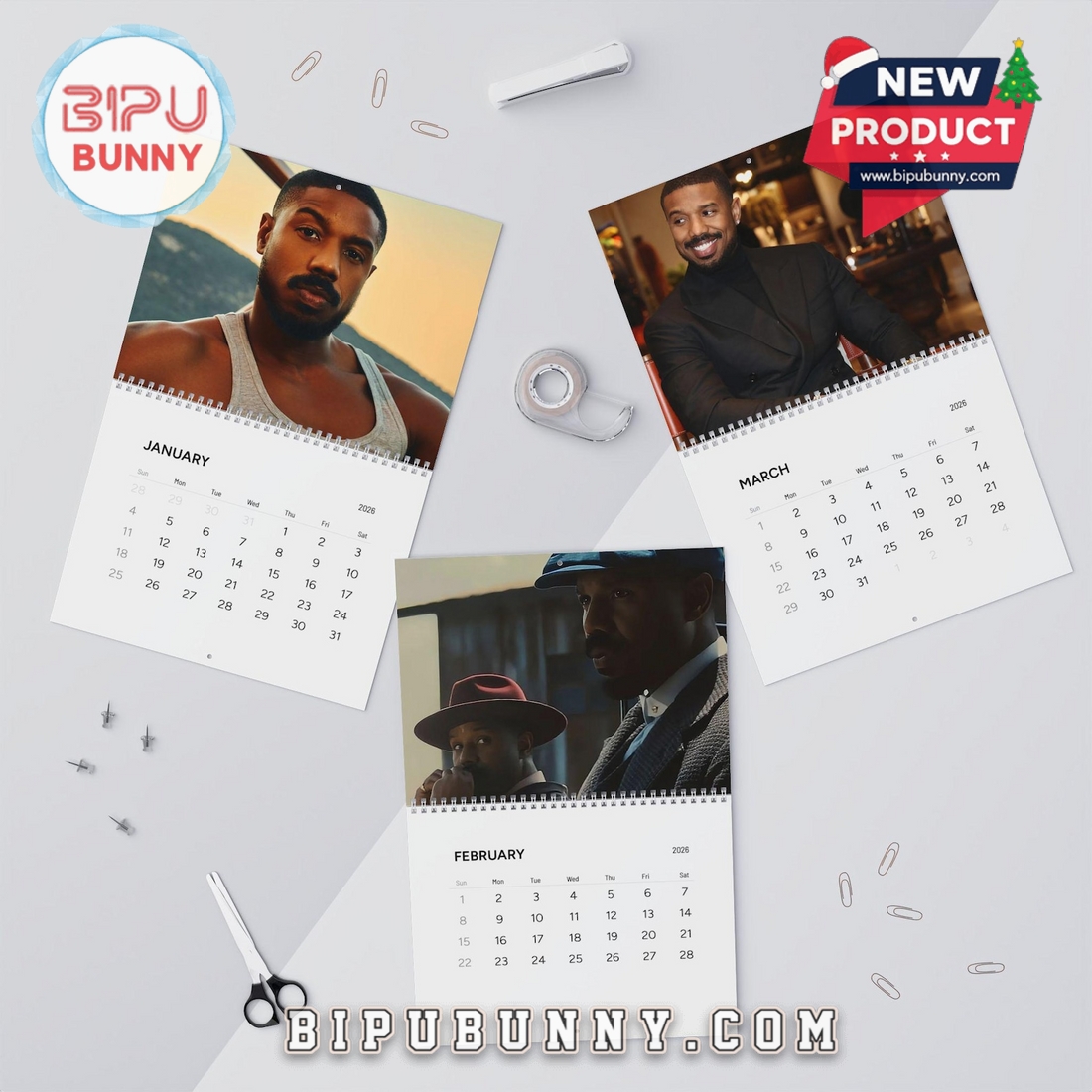 Michael B. Jordan Wall Calendar 2026 Michael B. Jordan Wall Calendar 2026