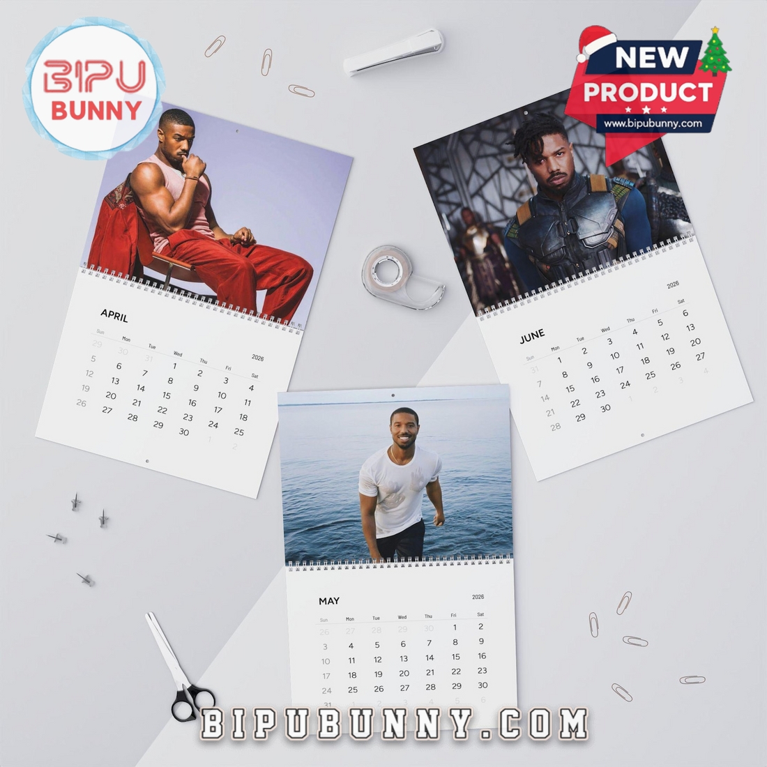 Michael B. Jordan Wall Calendar 2026 Michael B. Jordan Wall Calendar 2026