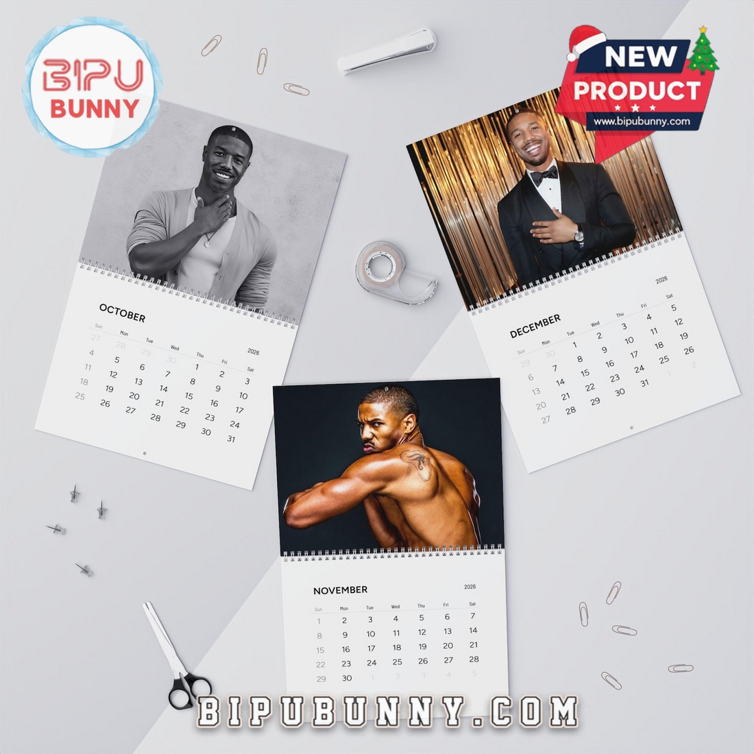 Michael B. Jordan Wall Calendar 2026 Michael B. Jordan Wall Calendar 2026
