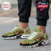 Action view of Ninja Turtle sneakers worn on street, pairing animated style with bold color!