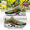 Teenage Mutant Ninja Turtles shoes shown with detailed graphics and playful pizza prints on green base!