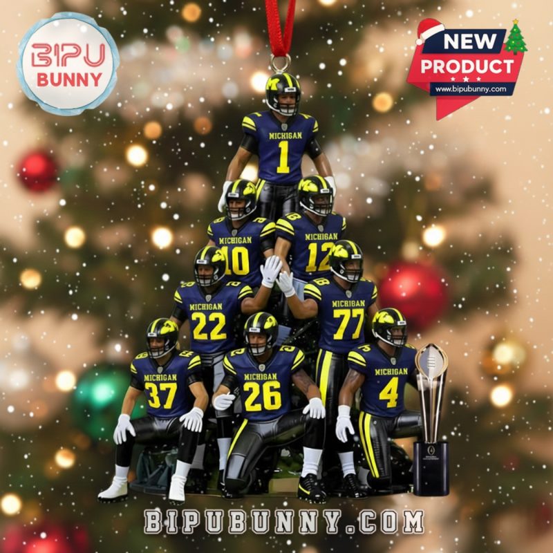 Michigan Wolverines Christmas Ornament 2025