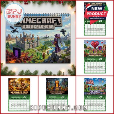 Minecraft 2026 Wall Calendar Minecraft 2026 Wall Calendar