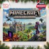 Valentine’s and Christmas-themed calendar pages from Minecraft 2026 edition, featuring heart blocks, gifts, festive attire, and holiday elements. Calendar cover included.