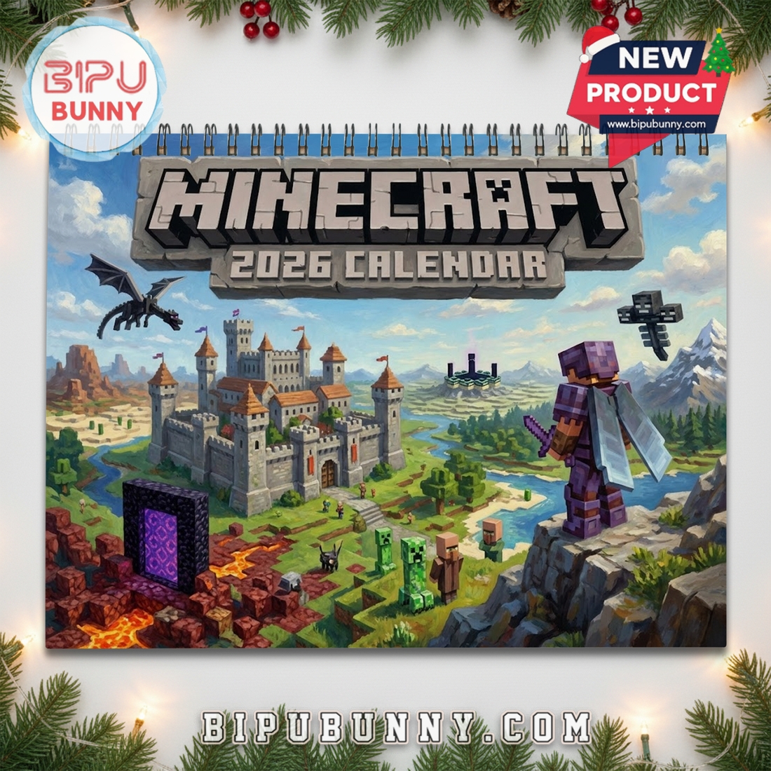 Minecraft 2026 Wall Calendar Minecraft 2026 Wall Calendar