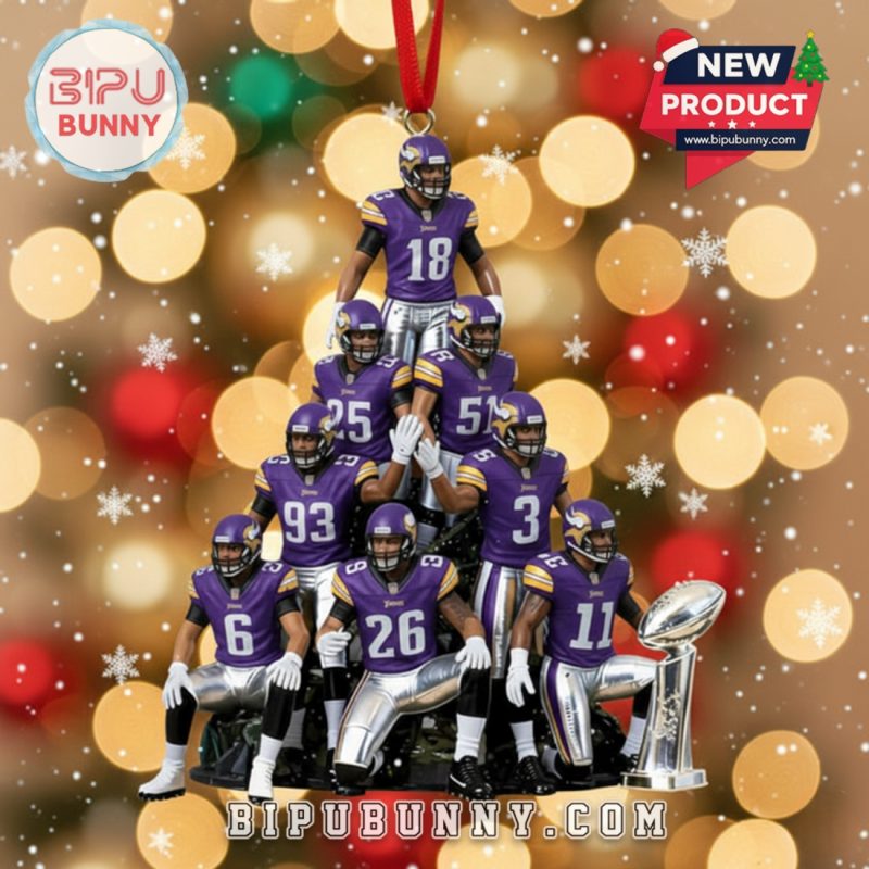 Minnesota Vikings Christmas Ornament 2025