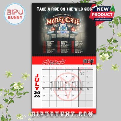 Mötley Crüe Wall Hanging Calendar 2026