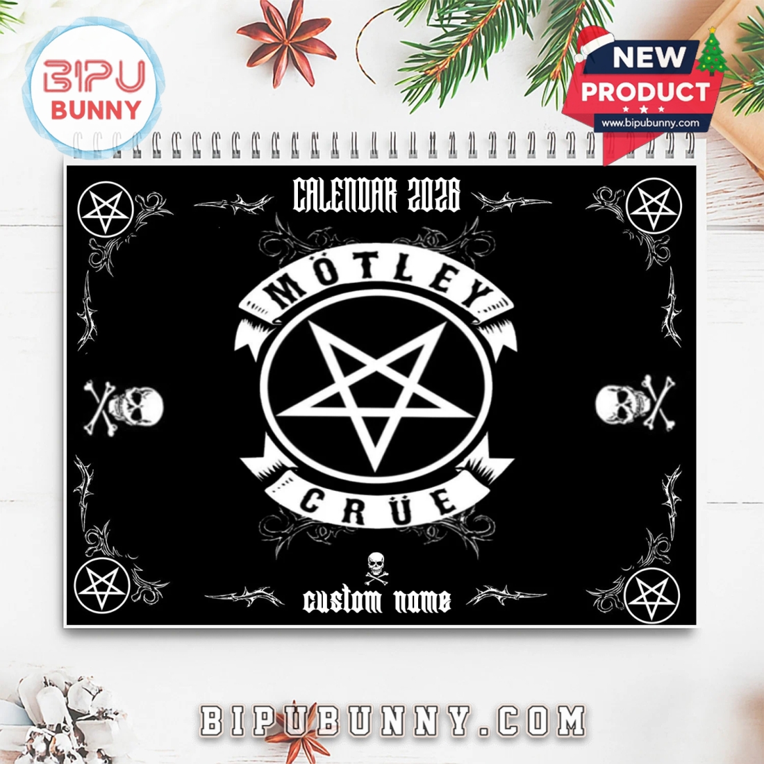 Mötley Crüe Wall Hanging Calendar 2026 Mötley Crüe Wall Hanging Calendar 2026