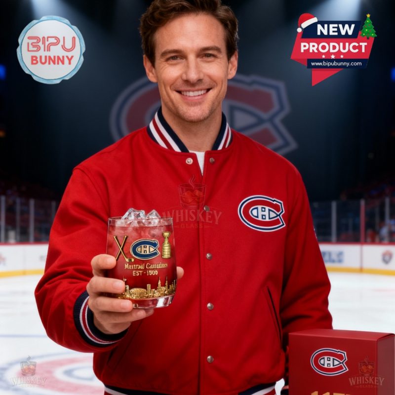 Montreal Canadiens 117th Anniversary Whiskey Glass