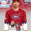 Montreal Canadiens Bluey Night hockey jersey with cartoon artwork and team crest in red and white!