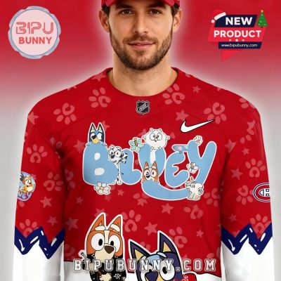 Montreal Canadiens NHL Bluey Night Limited Hockey Jersey