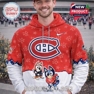 Montreal Canadiens NHL Bluey Night Limited Hoodie