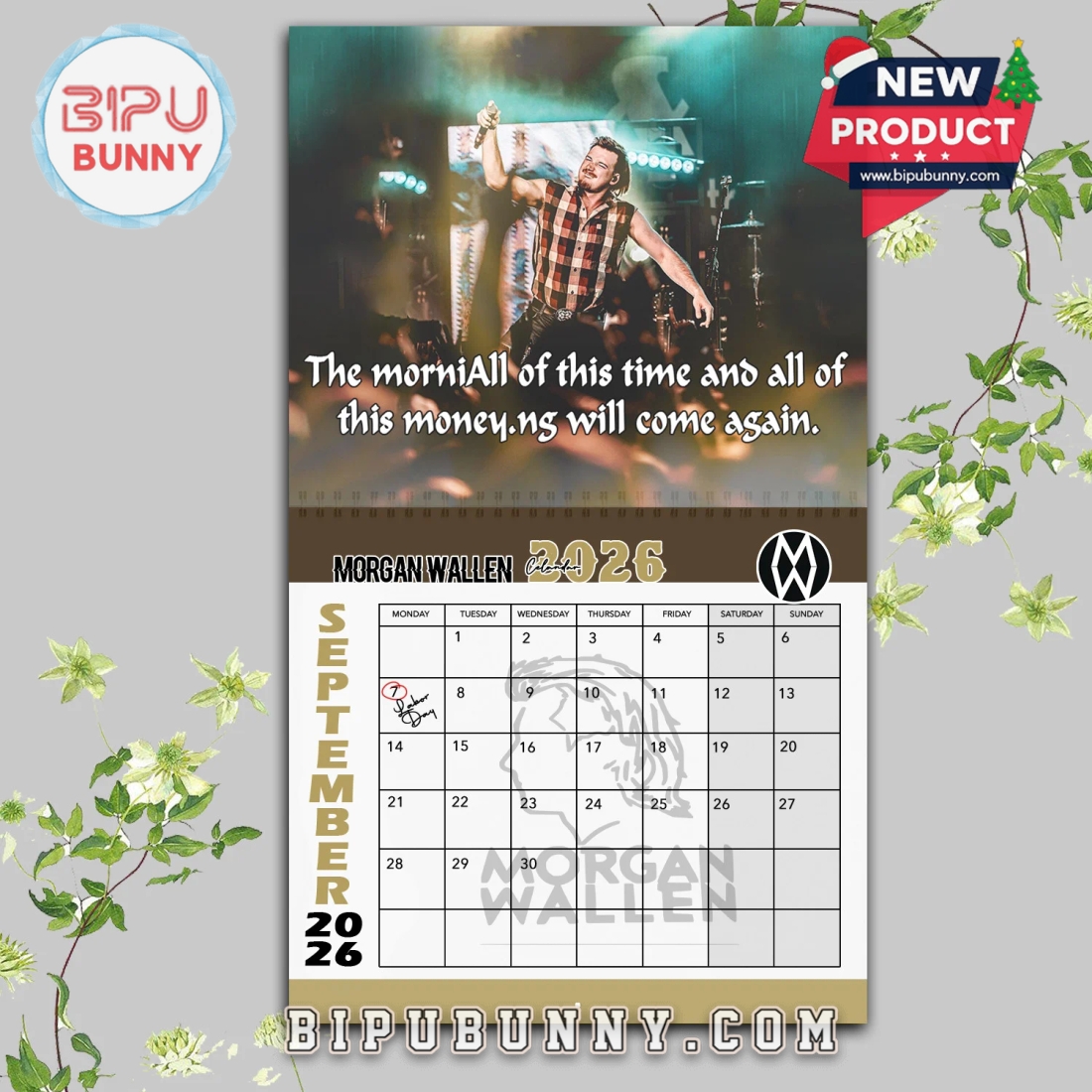 Morgan Wallen Wall Hanging Calendar 2026 Morgan Wallen Wall Hanging Calendar 2026