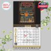 November 2026 calendar page with cartoon bar illustration and “Whiskey Glasses” lyric theme.