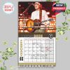 June 2026 calendar page with Morgan Wallen's portrait and emotional lyric from a fan-favorite track.