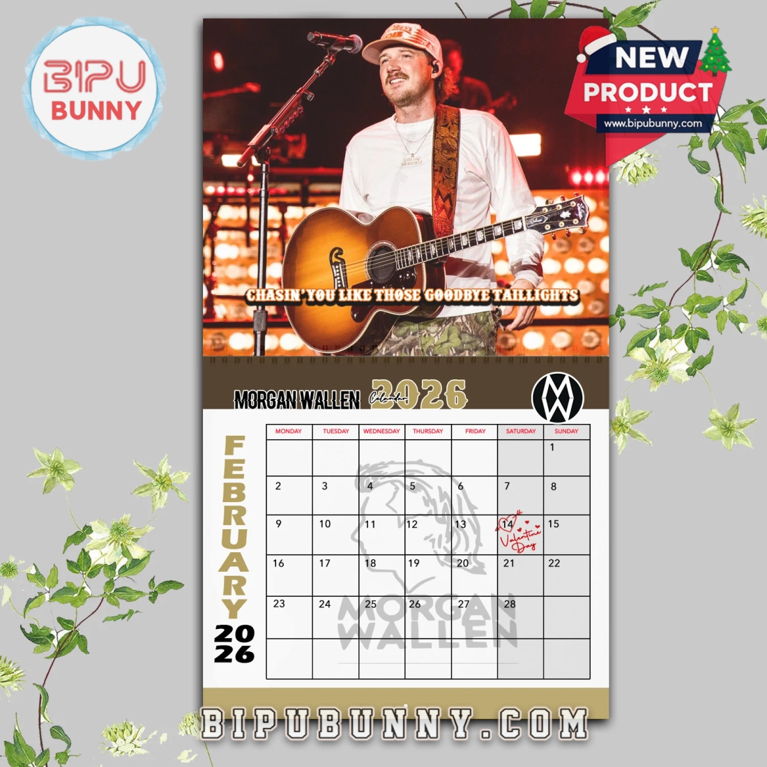 Morgan Wallen Wall Hanging Calendar 2026 Morgan Wallen Wall Hanging Calendar 2026