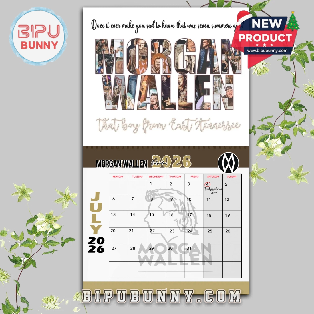 Morgan Wallen Wall Hanging Calendar 2026 Morgan Wallen Wall Hanging Calendar 2026