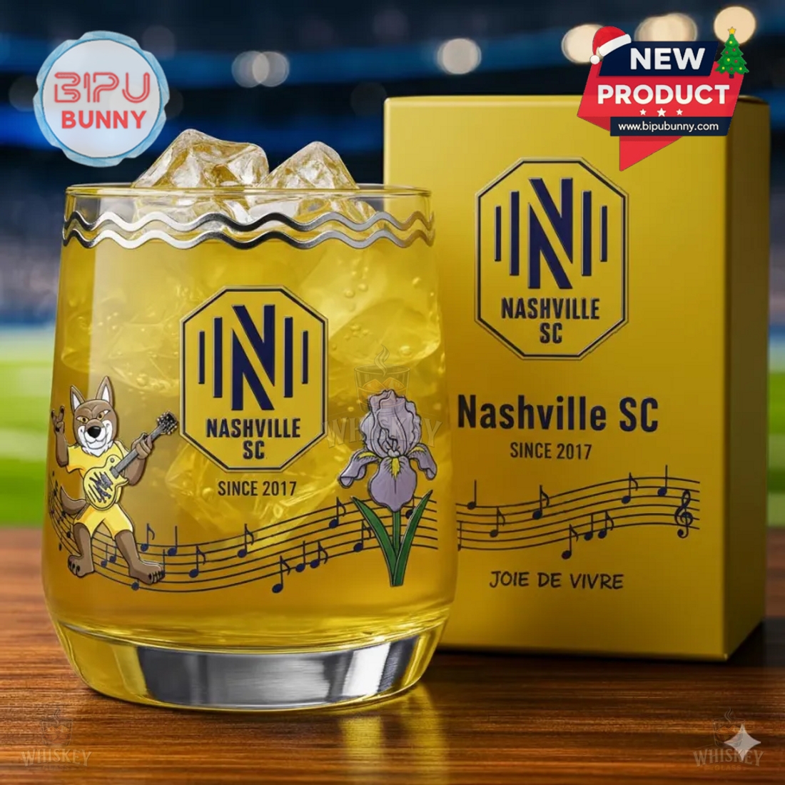 Nashville SC Whiskey Glass Nashville SC Whiskey Glass