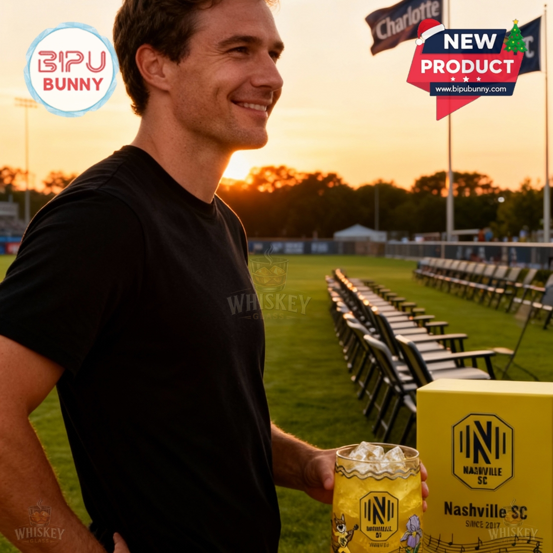 Nashville SC Whiskey Glass Nashville SC Whiskey Glass