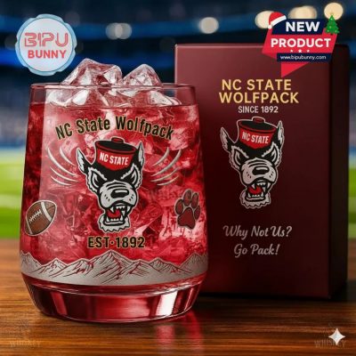NC State Wolfpack Whiskey Glass