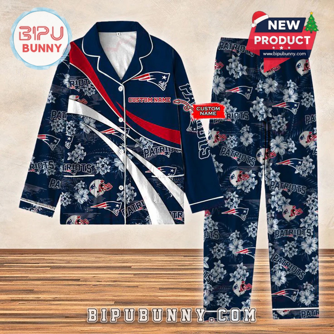 New England Patriots Football Limited Edition Pajamas Set New England Patriots Football Limited Edition Pajamas Set