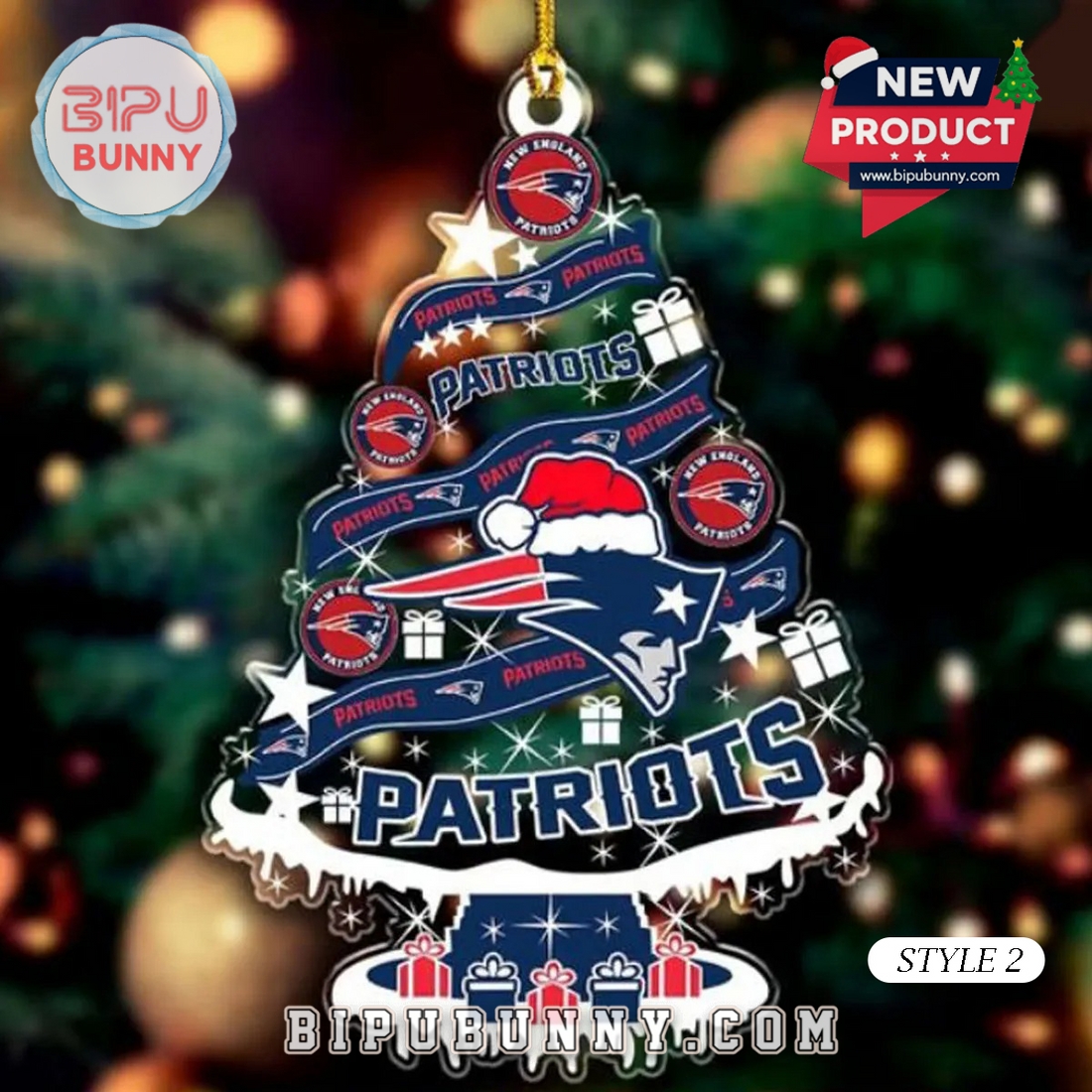 New England Patriots Legacy Christmas Ornament New England Patriots Legacy Christmas Ornament