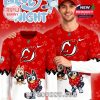 New Jersey Devils Bluey Night hockey jersey front design with team crest, Bluey characters, and NHL branding!