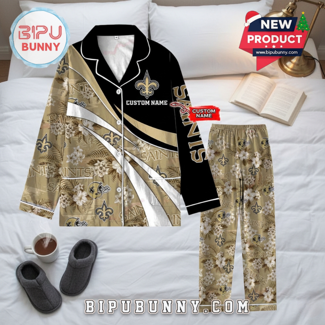 New Orleans Saints Football Limited Edition Pajamas Set New Orleans Saints Football Limited Edition Pajamas Set