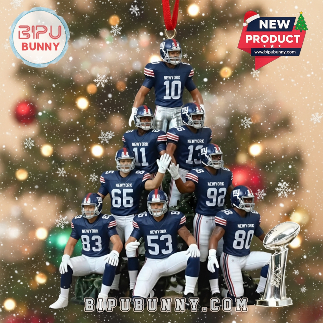 New York Giants Christmas Ornament 2025 New York Giants Christmas Ornament 2025