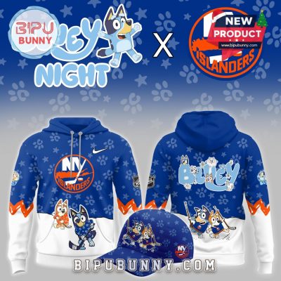 New York Islanders NHL Bluey Night Limited Hoodie