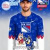 New York Rangers Bluey Night limited edition hockey jersey front design with playful Bluey graphics and team pride details!