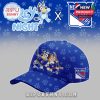 New York Rangers Bluey Night limited edition cap in blue featuring character artwork and NHL team branding!
