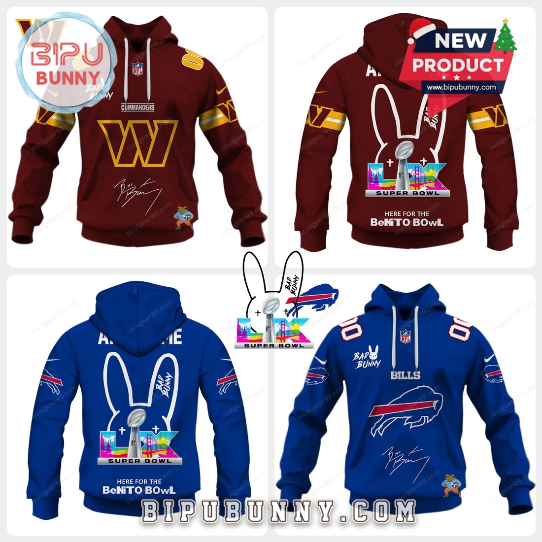NFL Super Bowl 2026 x Bad Bunny Limited Hoodie NFL Super Bowl 2026 x Bad Bunny Limited Hoodie