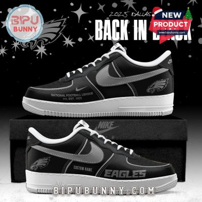 NFL x Back In Black 2025 Special Edition Air Force 1 Sneakers