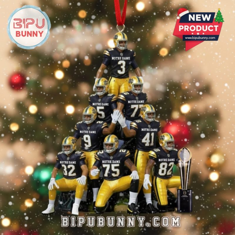Notre Dame Fighting Irish Christmas Ornament 2025