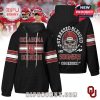 Oklahoma Sooners hoodie in white with crimson graphics and sporty team-themed print on both front and back!