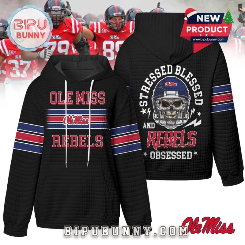 Ole Miss Rebels NCAA Obsessed Waffle Hoodie Ole Miss Rebels NCAA Obsessed Waffle Hoodie