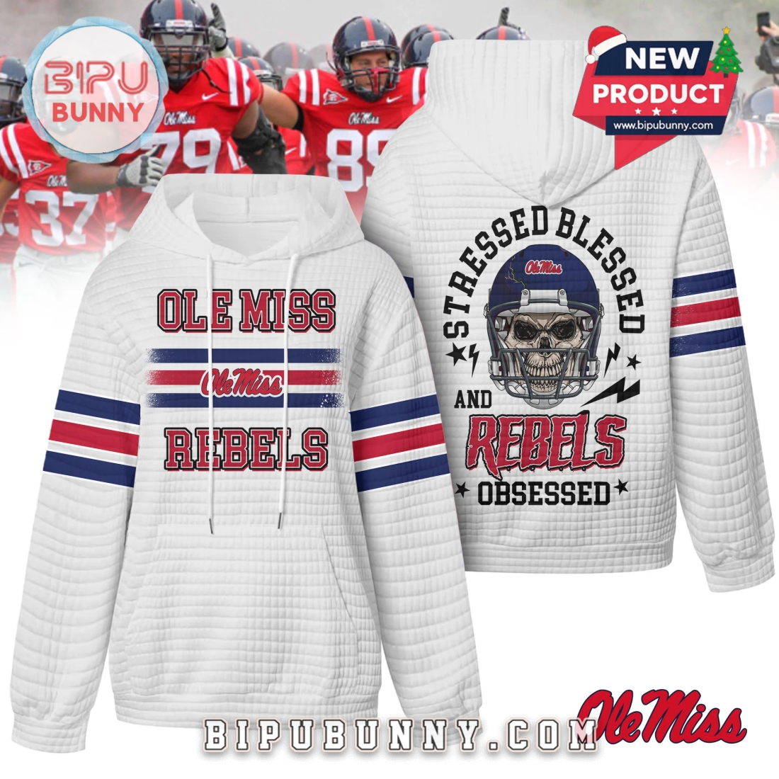 Ole Miss Rebels NCAA Obsessed Waffle Hoodie Ole Miss Rebels NCAA Obsessed Waffle Hoodie