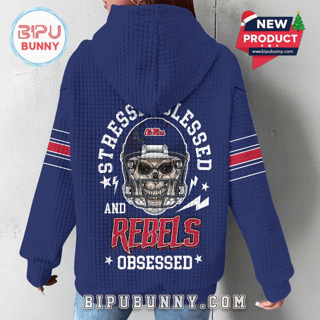 Ole Miss Rebels NCAA Obsessed Waffle Hoodie Ole Miss Rebels NCAA Obsessed Waffle Hoodie