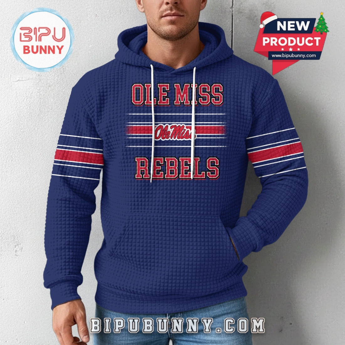 Ole Miss Rebels NCAA Obsessed Waffle Hoodie Ole Miss Rebels NCAA Obsessed Waffle Hoodie
