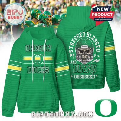 Oregon Ducks NCAA Obsessed Waffle Hoodie