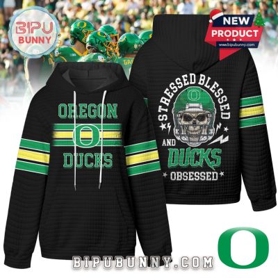 Oregon Ducks NCAA Obsessed Waffle Hoodie