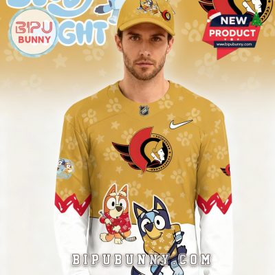 Ottawa Senators NHL Bluey Night Limited Hockey Jersey