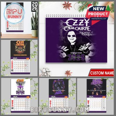 Ozzy Osbourne Wall Hanging Calendar 2026 Ozzy Osbourne Wall Hanging Calendar 2026