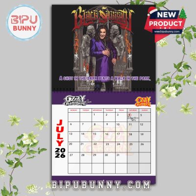 Ozzy Osbourne Wall Hanging Calendar 2026