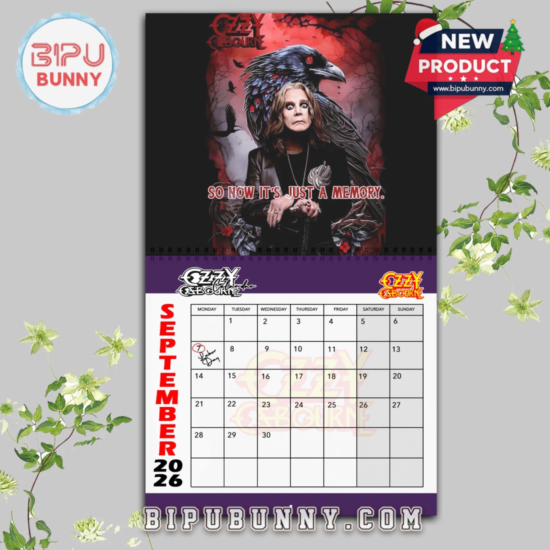 Ozzy Osbourne Wall Hanging Calendar 2026 Ozzy Osbourne Wall Hanging Calendar 2026
