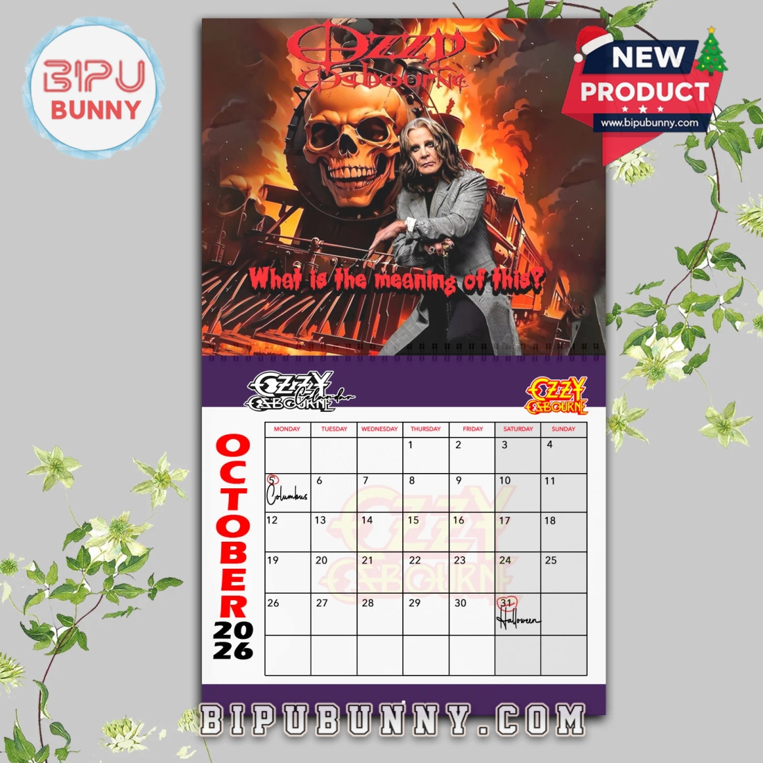 Ozzy Osbourne Wall Hanging Calendar 2026 Ozzy Osbourne Wall Hanging Calendar 2026