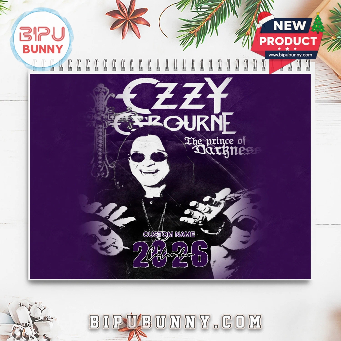 Ozzy Osbourne Wall Hanging Calendar 2026 Ozzy Osbourne Wall Hanging Calendar 2026