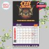 November 2026 calendar page featuring Ozzy at fiery gates with a ghostly tribute style!