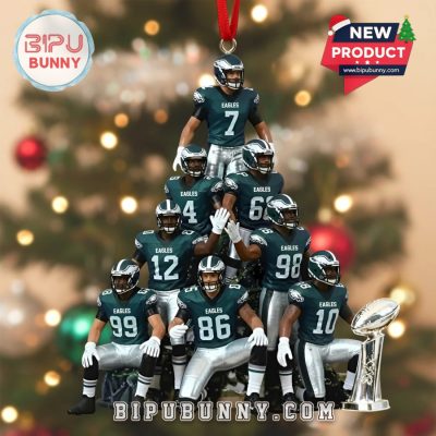 Philadelphia Eagles Football 2025 Christmas Ornament